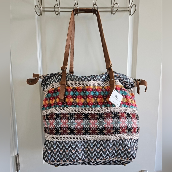 Noonday Collection Multicolor Patterned Tote - Picture 5 of 14